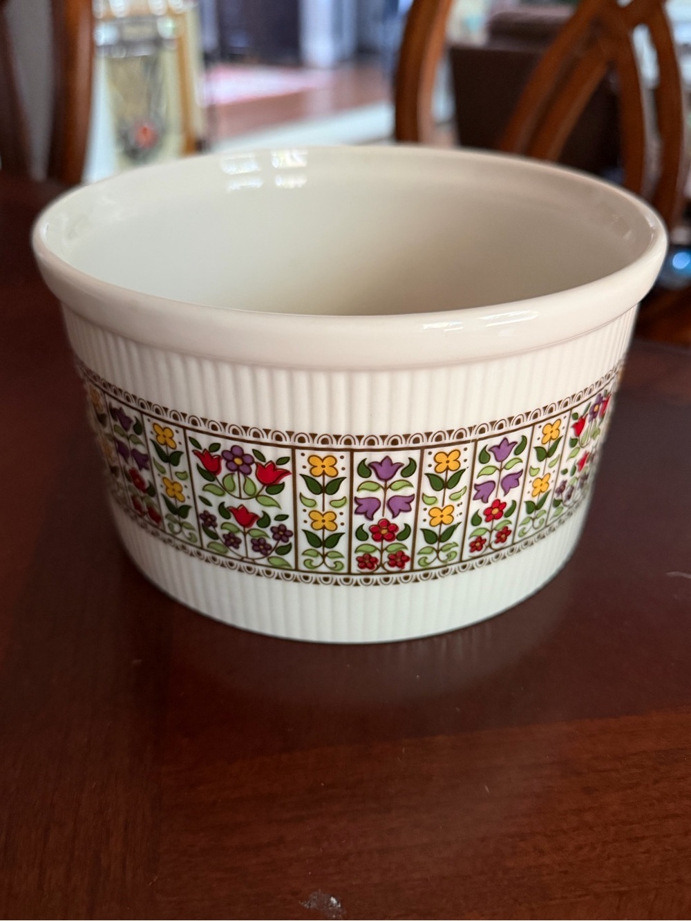 Royal Doulton Fireglow Souffle Bowl Oven to Table in EUC